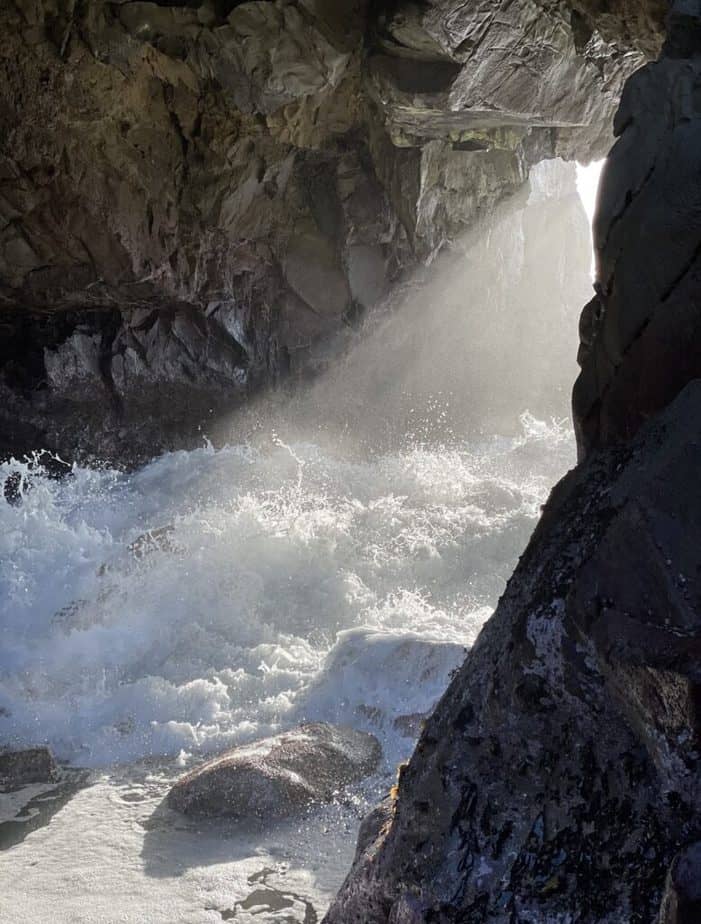 Pfeiffer beach rock formation