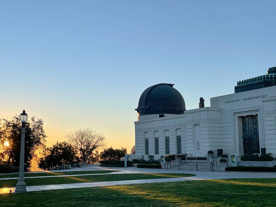 Griffith Observatory at sunrise