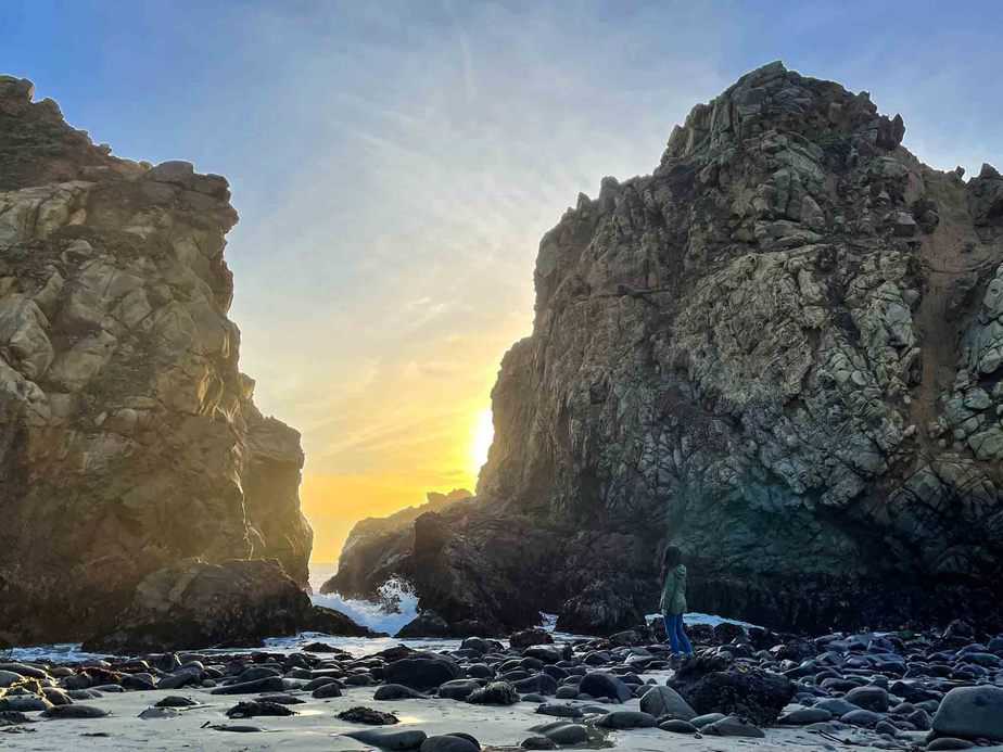 Pfeiffer Beach the purple sand beach