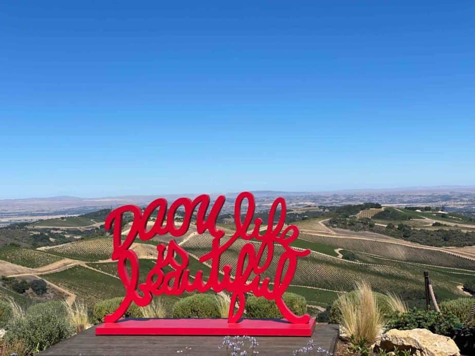 the scenic location of vineyards at Daou in Paso Robles