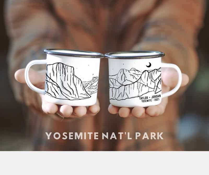 california themed gifts: yosemite coffee mug