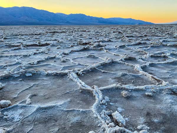 one of the best things to do in California in October is visit the salt flats at Death Valley National Park