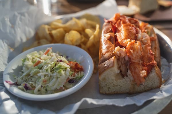 Visit Sam's Chowder house in Half Moon Bay for their delicious lobster roll