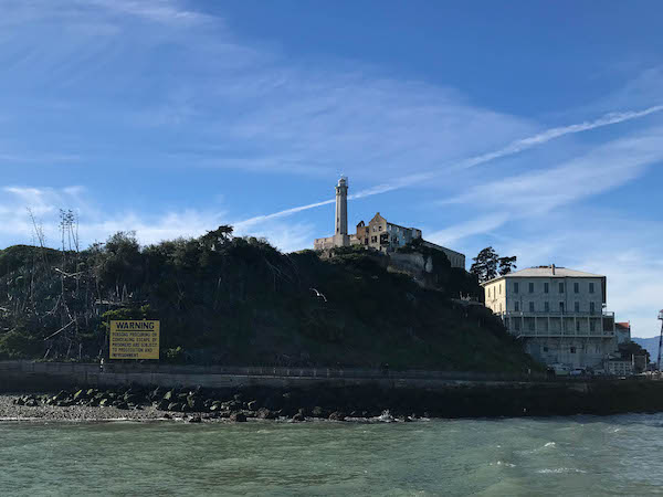 The ferry port at Alcatraz Island