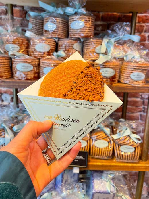 The famous Amsterdam dessert, the stroopwafel