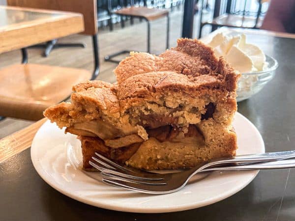 the famous dutch apple pie from Winkel 43 in Amsterdam