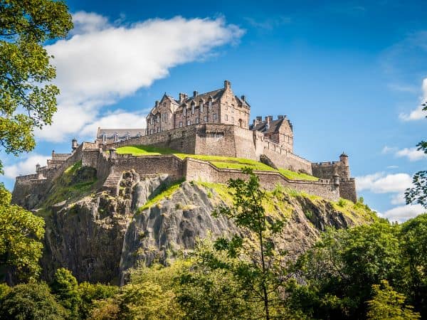 the iconic Edinburgh castle