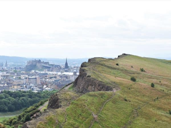 stunning views from Arthurs seat in Edinburgh scotland