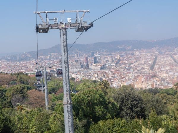 Montjuic Cable Car in Barcelona